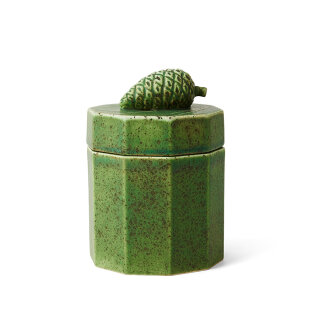Ceramic Jar - Pine Cone (Moss)